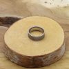 MR1001 Herringbone effect ring