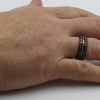 MR1005 Wood & Pearlised Enamel Effect Ring