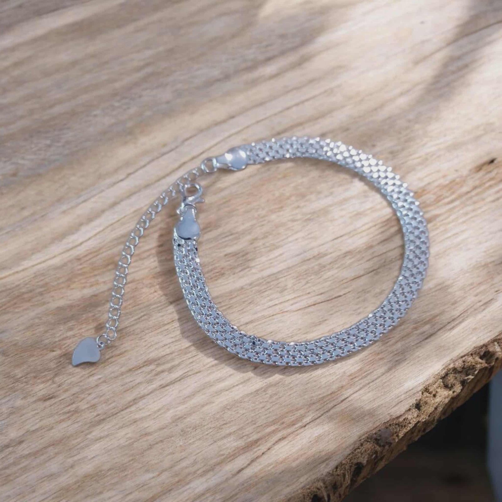Stainless Steel Tank Net Bracelet (18cm) - Image 2