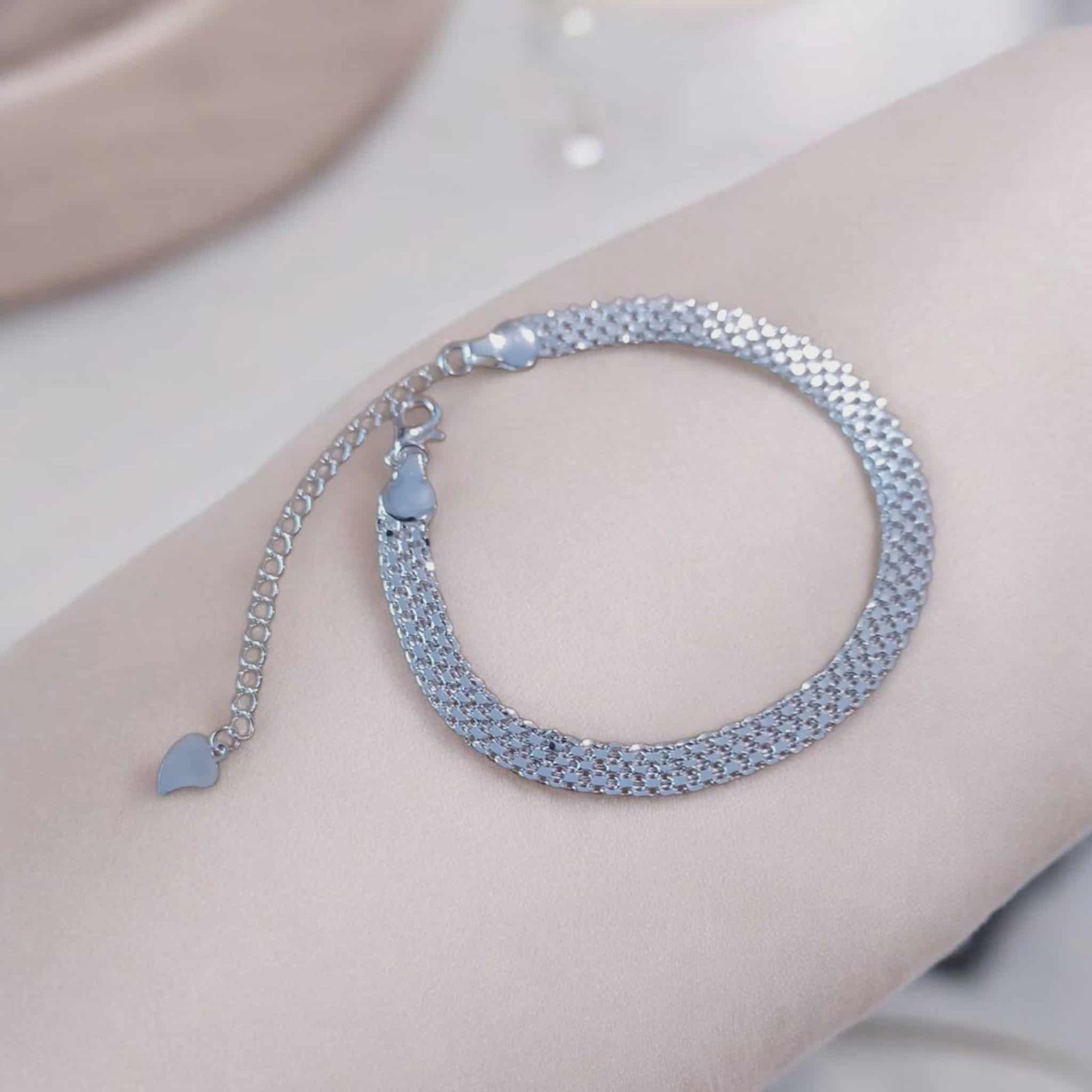 Stainless Steel Tank Net Bracelet (18cm) - Image 3