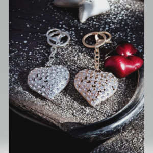 Gold & Silver Coloured Heart Key Ring Set