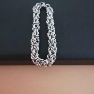 Stainless Steel Byzantine Link Bracelet